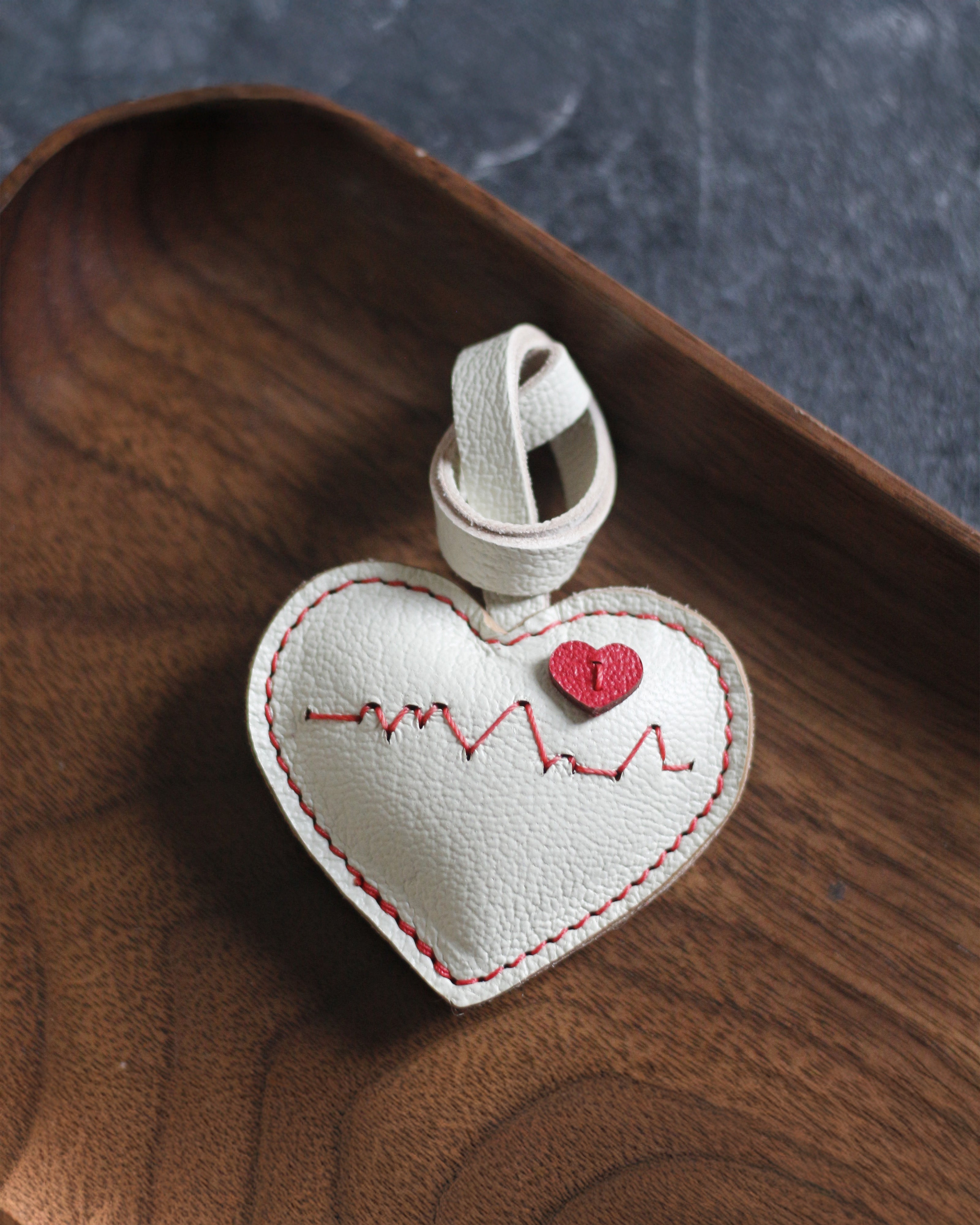 Pulse Heart Bag Charm