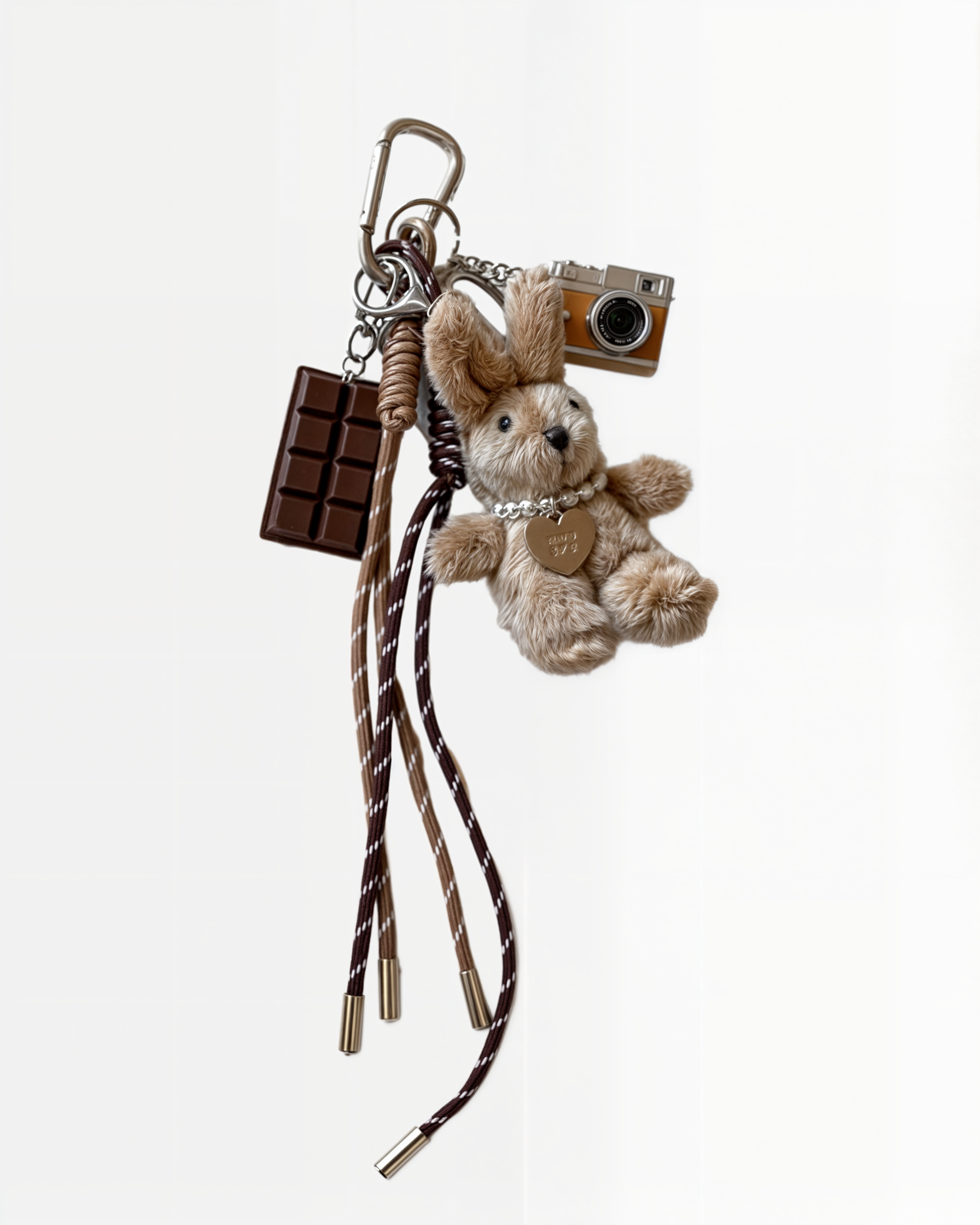 Bear with Necklace Bag Charm